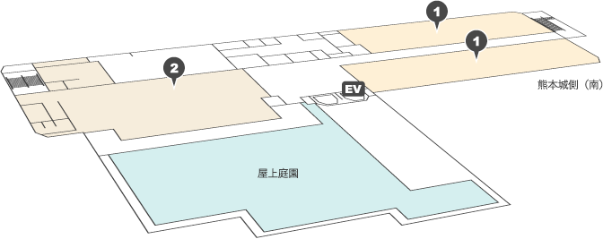 KKRホテル熊本のフロアマップ[4階]