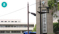 JR熊本駅からの道順（8）