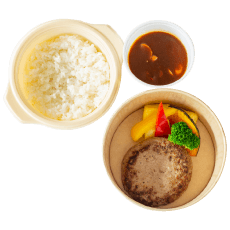 阿蘇高原あか牛のハンバーグステーキ弁当