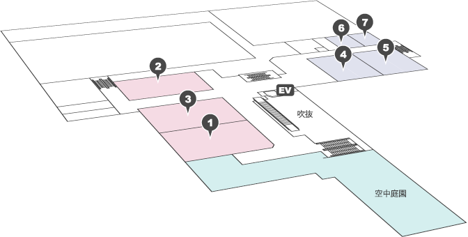 KKRホテル熊本のフロアマップ[3階]