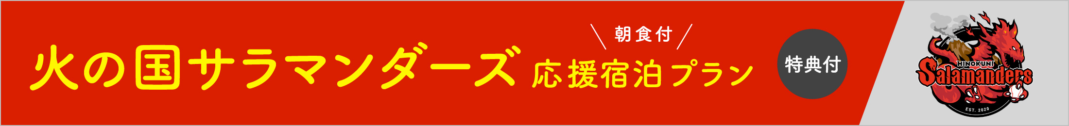 火の国サラマンダーズ応援宿泊プラン